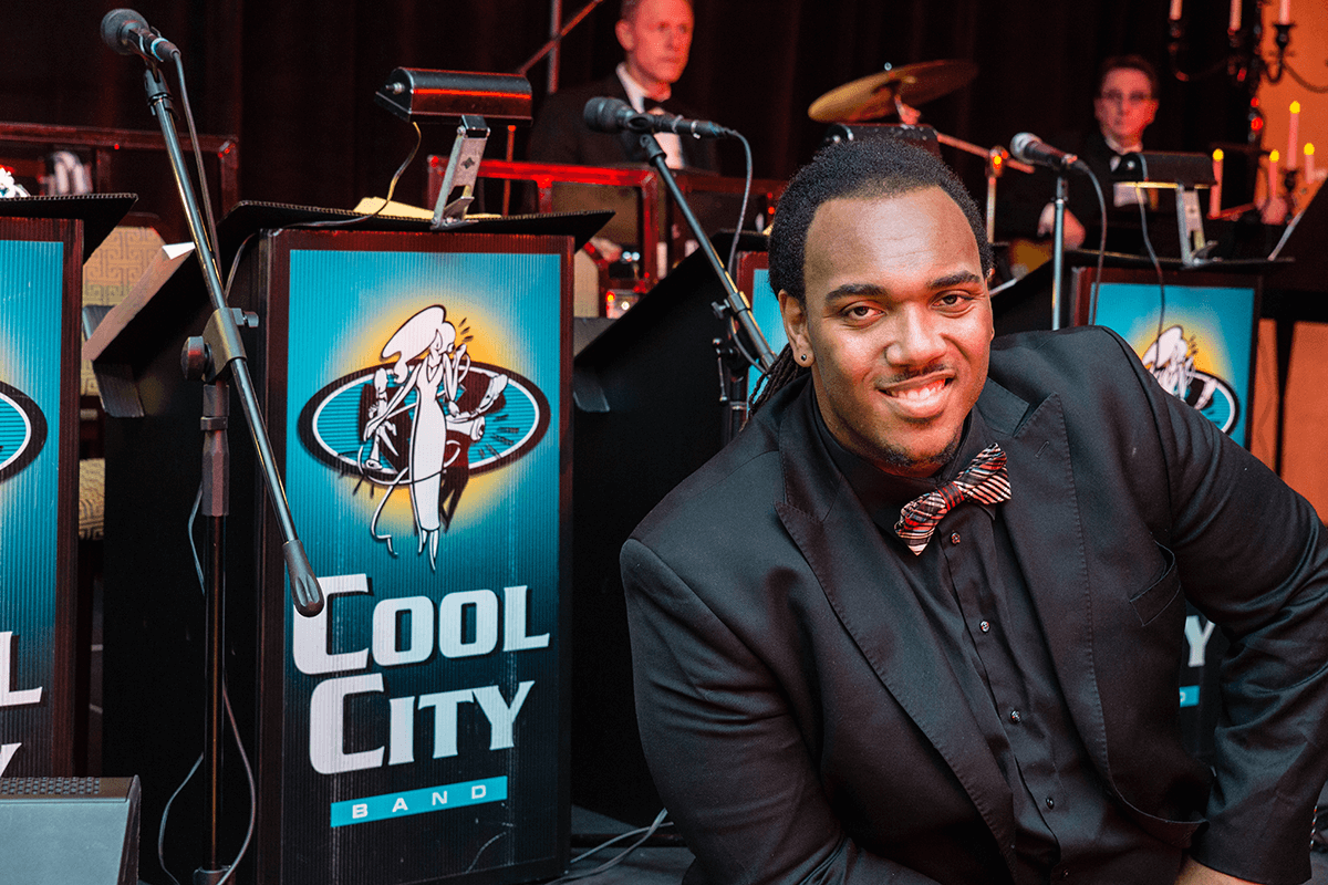 Live performance with the Cool City Band
